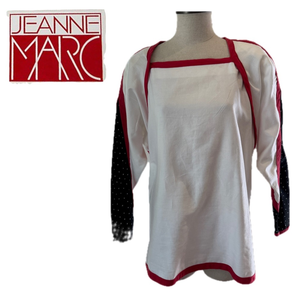 Vintage Jeanne Marc Cotton Blouse  Size Medium 12/14